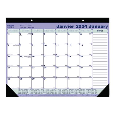 Desk Pad Calendar 2022 2023